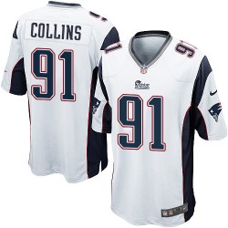 New England Patriots Jamie Collins Official Nike White Elite Youth Road NFL Jersey
