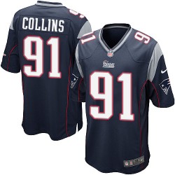 New England Patriots Jamie Collins Official Nike Navy Blue Limited Youth Home NFL Jersey