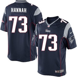 New England Patriots John Hannah Official Nike Navy Blue Limited Adult Home NFL Jersey