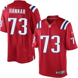 New England Patriots John Hannah Official Nike Red Limited Adult Alternate NFL Jersey