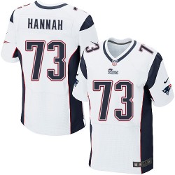 New England Patriots John Hannah Official Nike White Elite Adult Road NFL Jersey