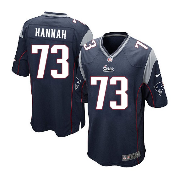 New England Patriots John Hannah Official Nike Navy Blue Limited Youth Home NFL Jersey