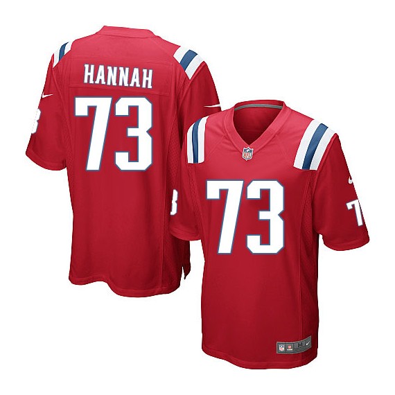 New England Patriots John Hannah Official Nike Red Limited Youth Alternate NFL Jersey