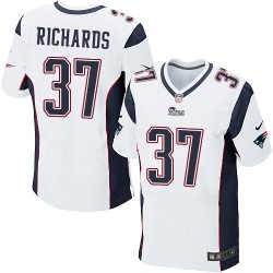 New England Patriots Jordan Richards Official Nike White Elite Adult Road NFL Jersey
