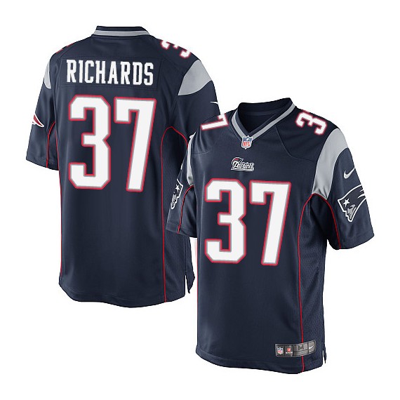New England Patriots Jordan Richards Official Nike Navy Blue Limited Adult Home NFL Jersey