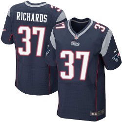New England Patriots Jordan Richards Official Nike Navy Blue Elite Adult Home NFL Jersey