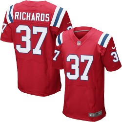 New England Patriots Jordan Richards Official Nike Red Elite Adult Alternate NFL Jersey