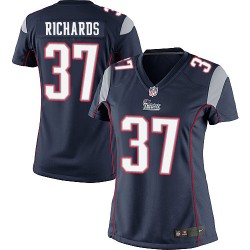 New England Patriots Jordan Richards Official Nike Navy Blue Elite Women's Home NFL Jersey