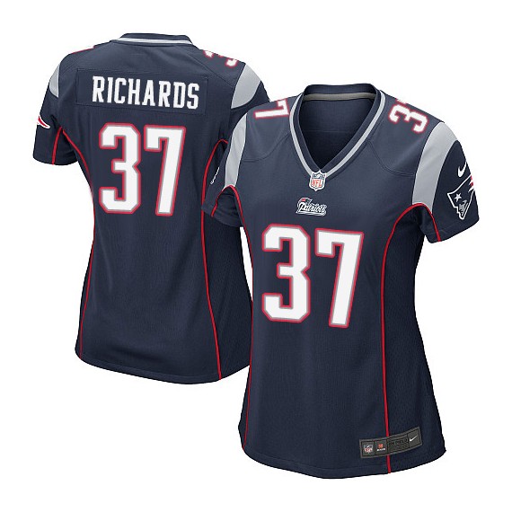 New England Patriots Jordan Richards Official Nike Navy Blue Game Women's Home NFL Jersey
