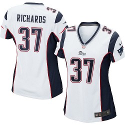 New England Patriots Jordan Richards Official Nike White Game Women's Road NFL Jersey