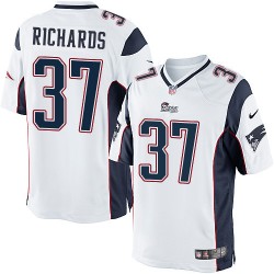 New England Patriots Jordan Richards Official Nike White Elite Youth Road NFL Jersey
