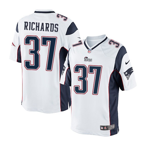 New England Patriots Jordan Richards Official Nike White Elite Youth Road NFL Jersey