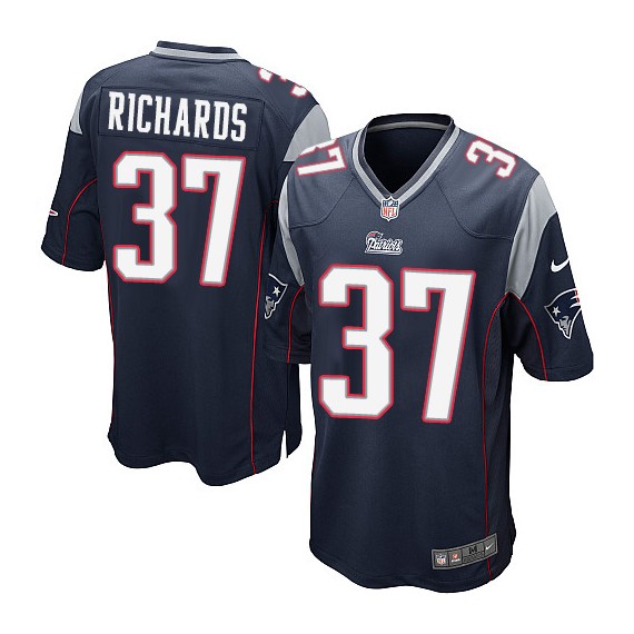 New England Patriots Jordan Richards Official Nike Navy Blue Game Youth Home NFL Jersey