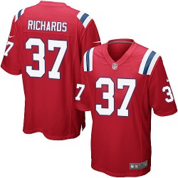 New England Patriots Jordan Richards Official Nike Red Game Youth Alternate NFL Jersey