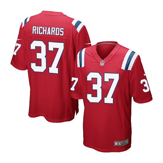 New England Patriots Jordan Richards Official Nike Red Game Youth Alternate NFL Jersey