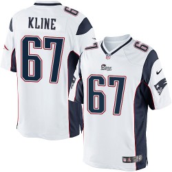 New England Patriots Josh Kline Official Nike White Limited Adult Road NFL Jersey