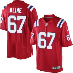 New England Patriots Josh Kline Official Nike Red Elite Youth Alternate NFL Jersey