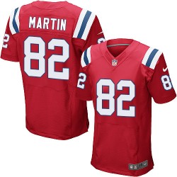 New England Patriots Keshawn Martin Official Nike Red Elite Adult Alternate NFL Jersey