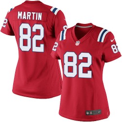 New England Patriots Keshawn Martin Official Nike Red Elite Women's Alternate NFL Jersey