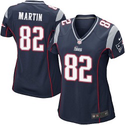 New England Patriots Keshawn Martin Official Nike Navy Blue Game Women's Home NFL Jersey