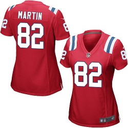New England Patriots Keshawn Martin Official Nike Red Game Women's Alternate NFL Jersey