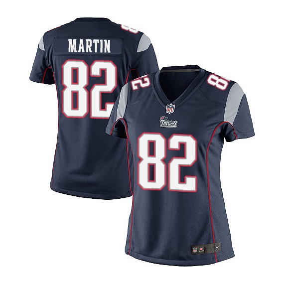 New England Patriots Keshawn Martin Official Nike Navy Blue Elite Women's Home NFL Jersey