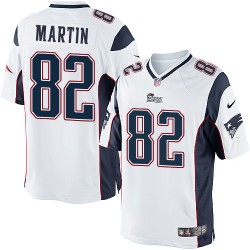 New England Patriots Keshawn Martin Official Nike White Limited Youth Road NFL Jersey