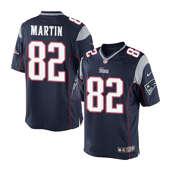 New England Patriots Keshawn Martin Official Nike Navy Blue Limited Youth Home NFL Jersey