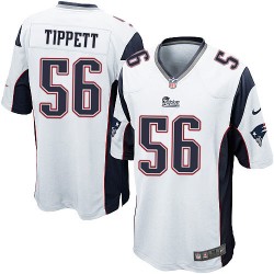 New England Patriots Andre Tippett Official Nike White Limited Youth Road NFL Jersey
