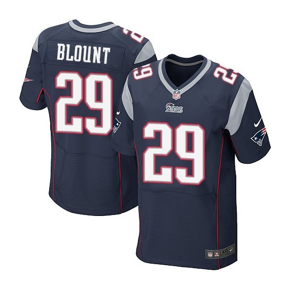 New England Patriots LeGarrette Blount Official Nike Navy Blue Elite Adult Home NFL Jersey