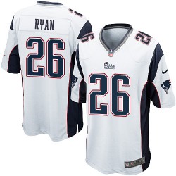 New England Patriots Logan Ryan Official Nike White Elite Youth Road NFL Jersey