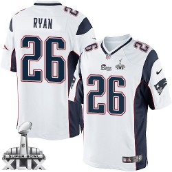 New England Patriots Logan Ryan Official Nike White Elite Youth Road Super Bowl XLIX NFL Jersey