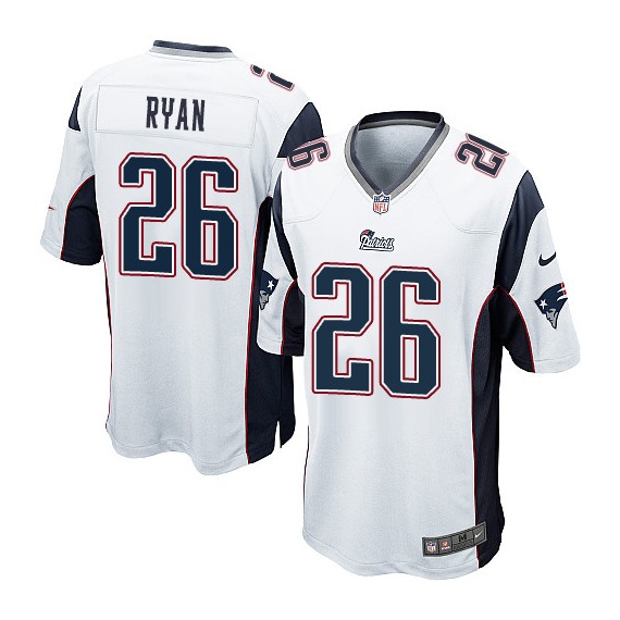 New England Patriots Logan Ryan Official Nike White Limited Youth Road NFL Jersey