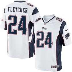 New England Patriots Bradley Fletcher Official Nike White Limited Adult Road NFL Jersey
