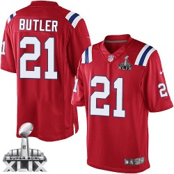 New England Patriots Malcolm Butler Official Nike Red Limited Adult Alternate Super Bowl XLIX NFL Jersey