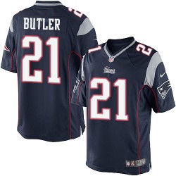 New England Patriots Malcolm Butler Official Nike Navy Blue Elite Youth Home NFL Jersey