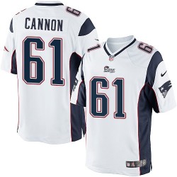New England Patriots Marcus Cannon Official Nike White Limited Adult Road NFL Jersey