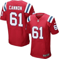 New England Patriots Marcus Cannon Official Nike Red Elite Adult Alternate NFL Jersey
