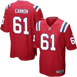 New England Patriots Marcus Cannon Official Nike Red Game Adult Alternate NFL Jersey