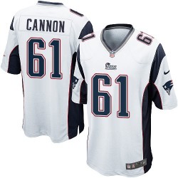 New England Patriots Marcus Cannon Official Nike White Game Adult Road NFL Jersey