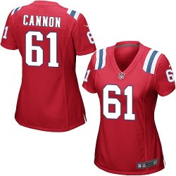 New England Patriots Marcus Cannon Official Nike Red Game Women's Alternate NFL Jersey