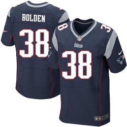 New England Patriots Brandon Bolden Official Nike Navy Blue Elite Adult Home NFL Jersey