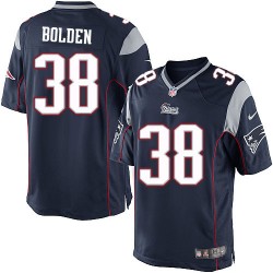 New England Patriots Brandon Bolden Official Nike Navy Blue Limited Adult Home NFL Jersey