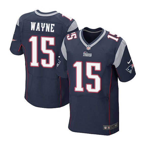 New England Patriots Reggie Wayne Official Nike Navy Blue Elite Adult Home NFL Jersey