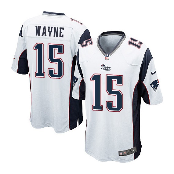 New England Patriots Reggie Wayne Official Nike White Game Adult Road NFL Jersey