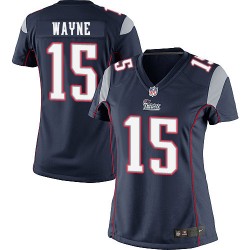 New England Patriots Reggie Wayne Official Nike Navy Blue Elite Women's Home NFL Jersey
