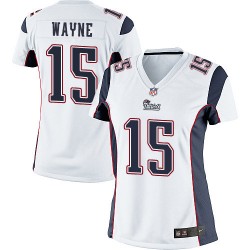 New England Patriots Reggie Wayne Official Nike White Limited Women's Road NFL Jersey
