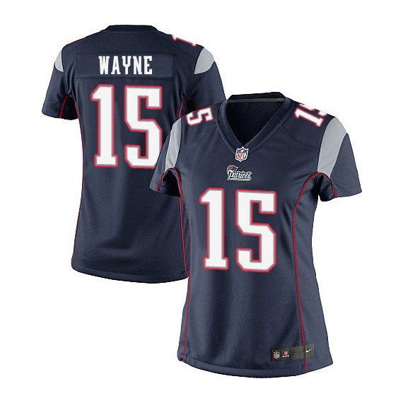 New England Patriots Reggie Wayne Official Nike Navy Blue Limited Women's Home NFL Jersey