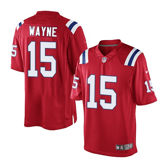 New England Patriots Reggie Wayne Official Nike Red Elite Youth Alternate NFL Jersey