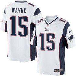 New England Patriots Reggie Wayne Official Nike White Elite Youth Road NFL Jersey